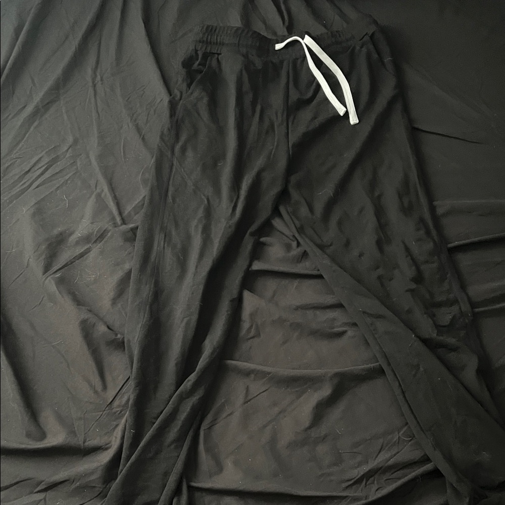 Liberty Men's Black Joggers with White Drawstring